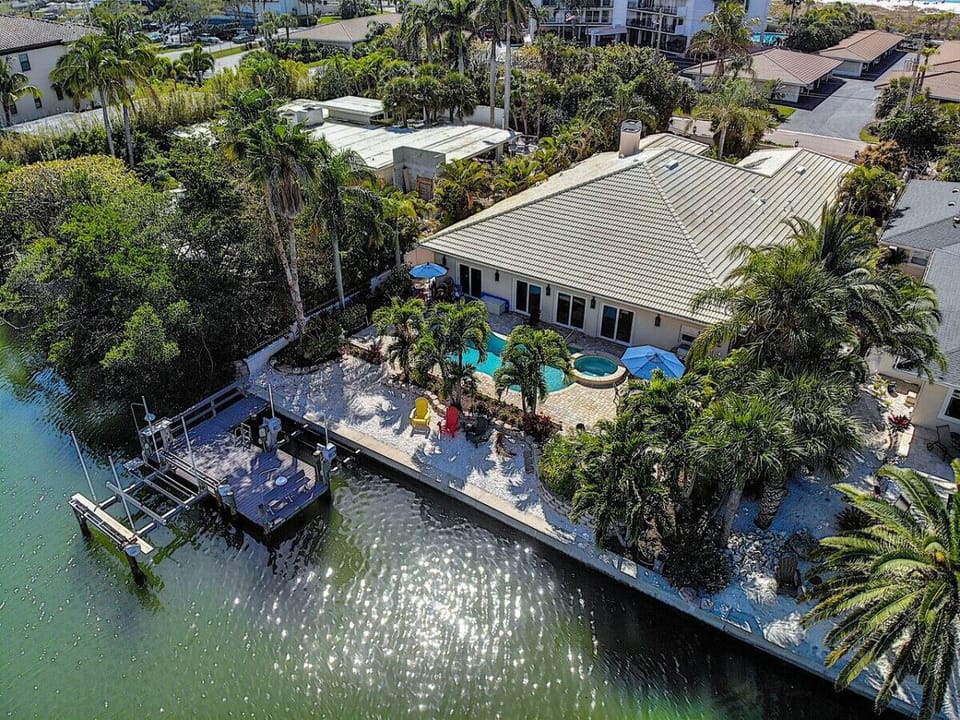 Aerial view back of the house