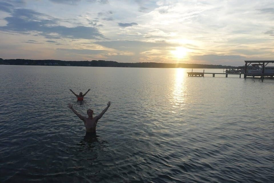 Sunset swimming!