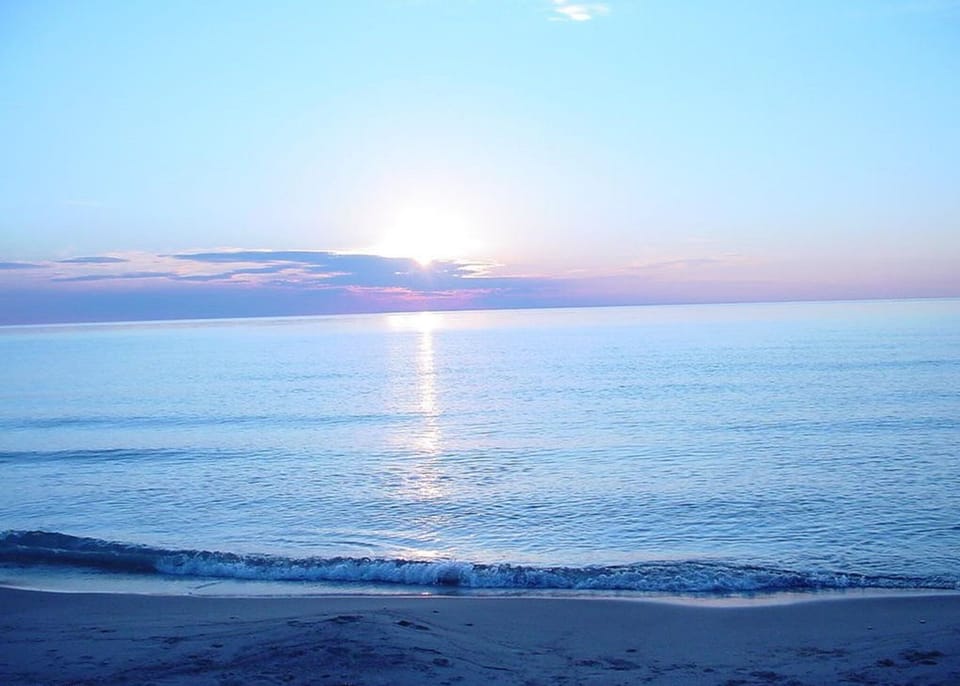 sunset on beach