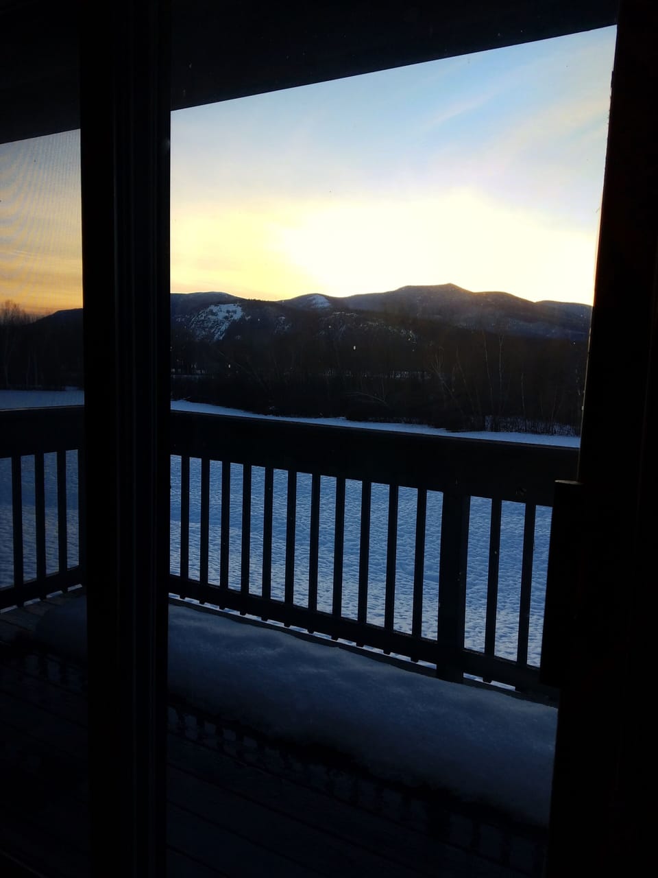 Sunset from master bedroom.