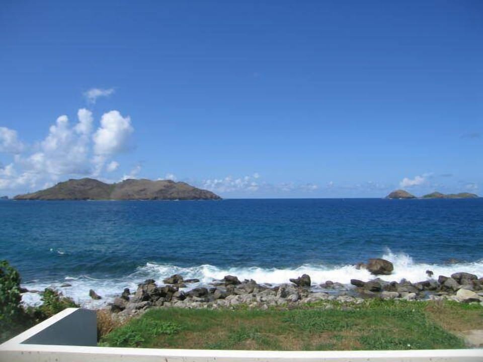 View from the master bedroom with the waves crashing on shore.