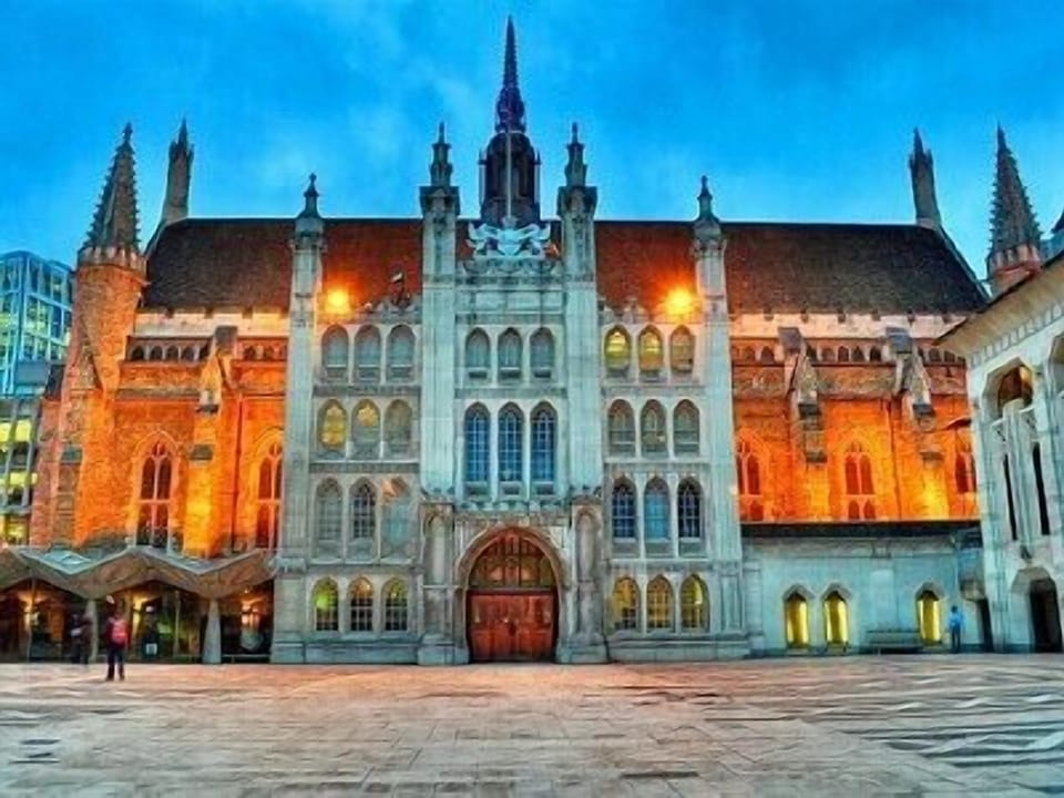 Guildhall, 3 minutes walk away
