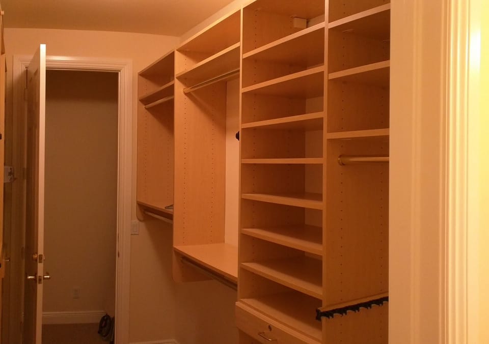 Master Closet has a lockable private closet