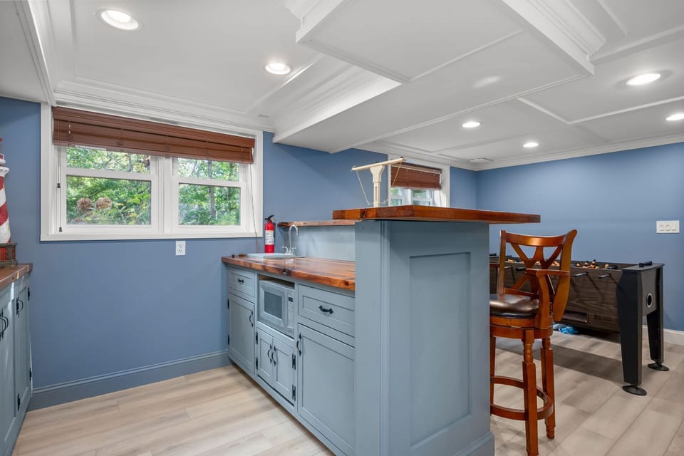 View of countertop, storage and microwave in the bonus kitchen - 10 Seventh Street Harwich Cape Cod - Cape Vista - NEVR