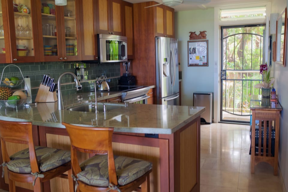 Kitchen and front door