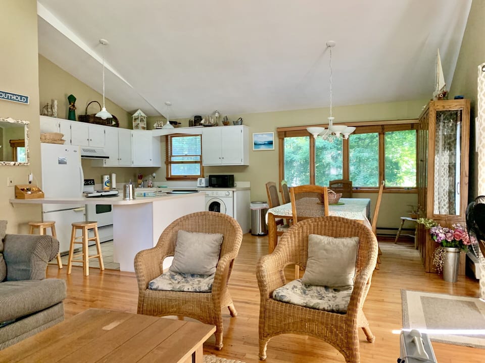 Kitchen opens up to great room