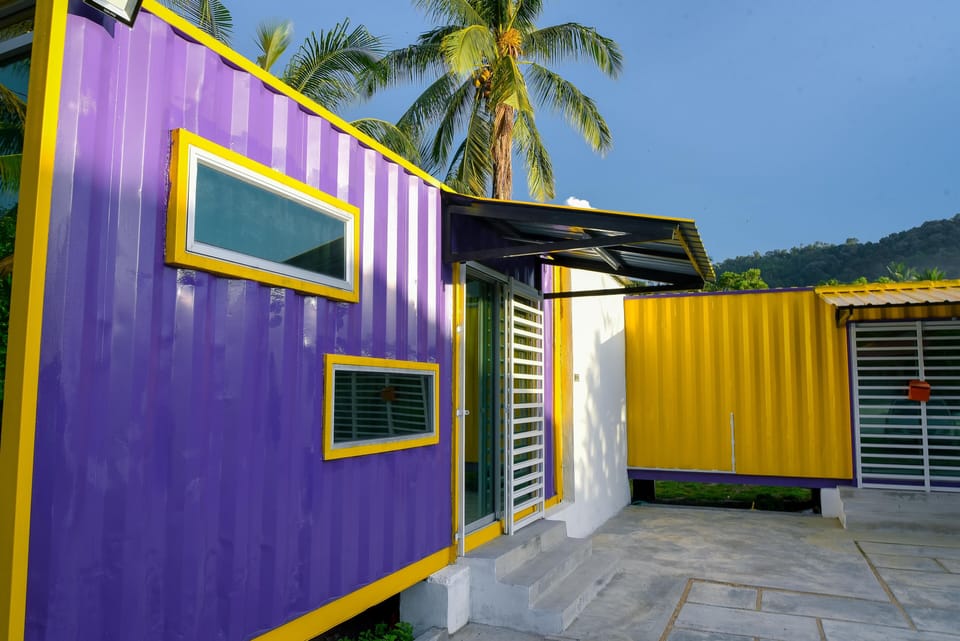 Purple Cabin exterior