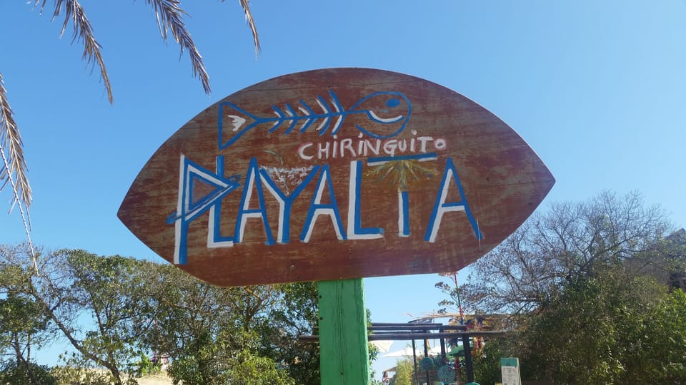 One of our Favourite beach bars yards away 
