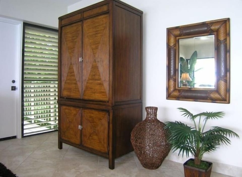 Television in Beautiful Entertainment Center