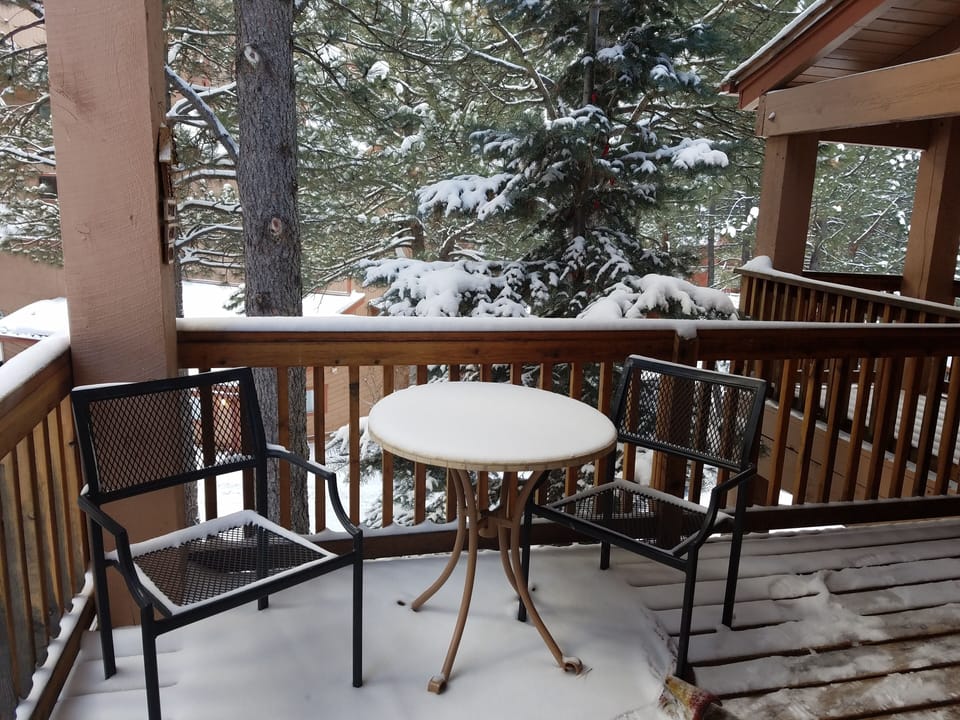 Front porch after a nice snow fall