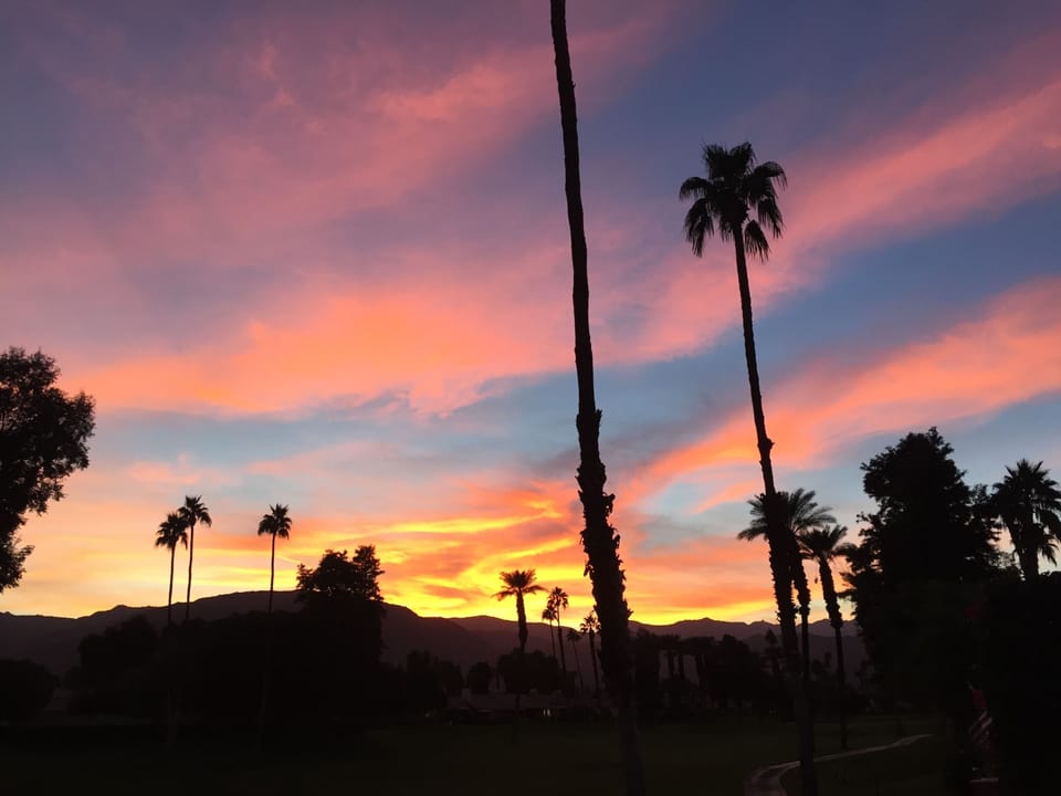 Sunset from the patio