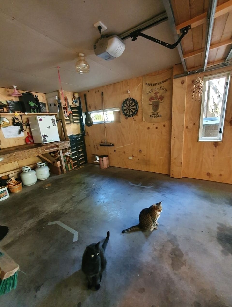 Oskar & Selma in garage