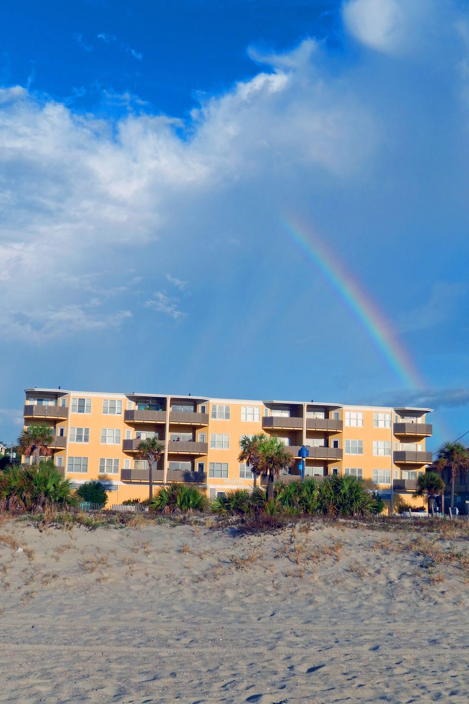 The Sandpiper Condos view from the beach!

