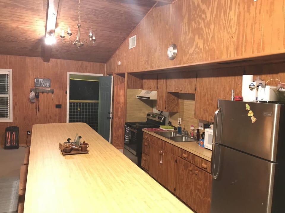 Kitchen island with seating