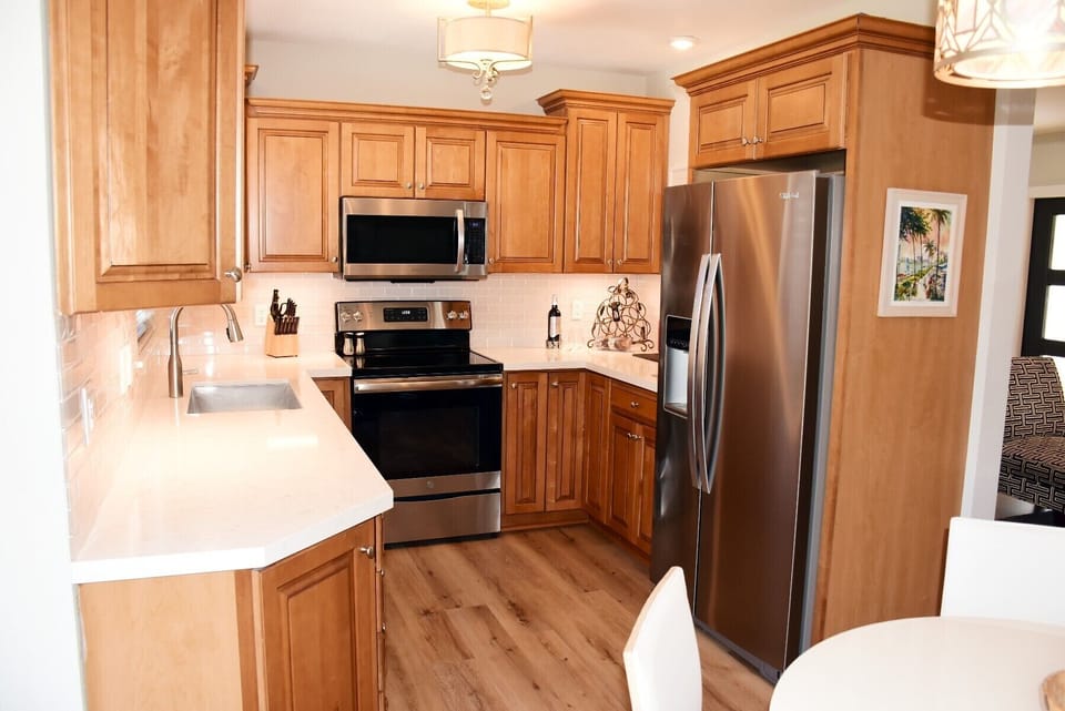 Fully appointed kitchen. 