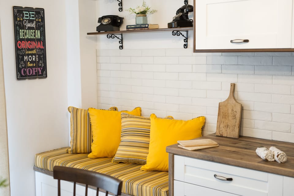 sofa in the kitchen