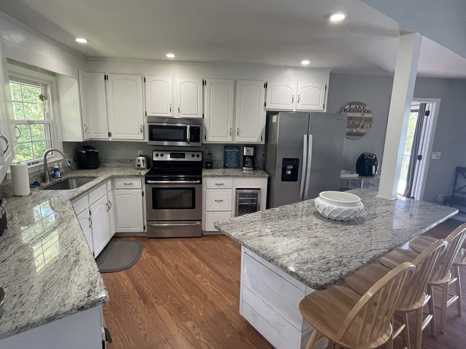kitchen totally updated with new appliances