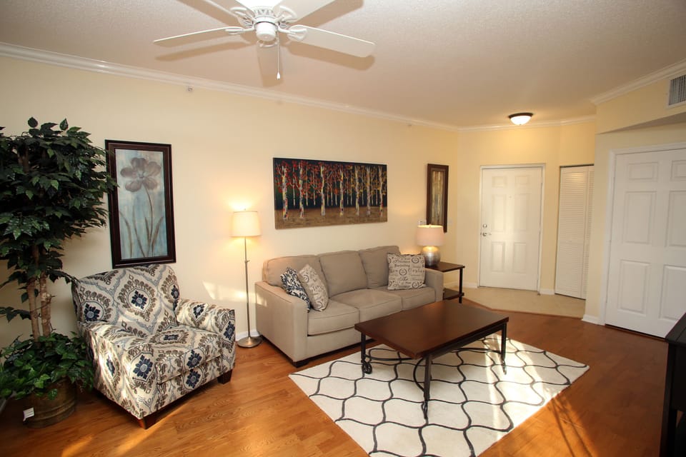 Living room, sofa opens to a full  double bed