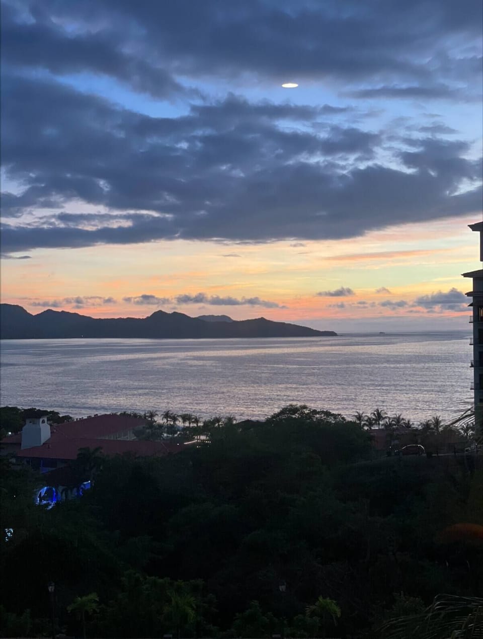 Sunset from the kitchen window.