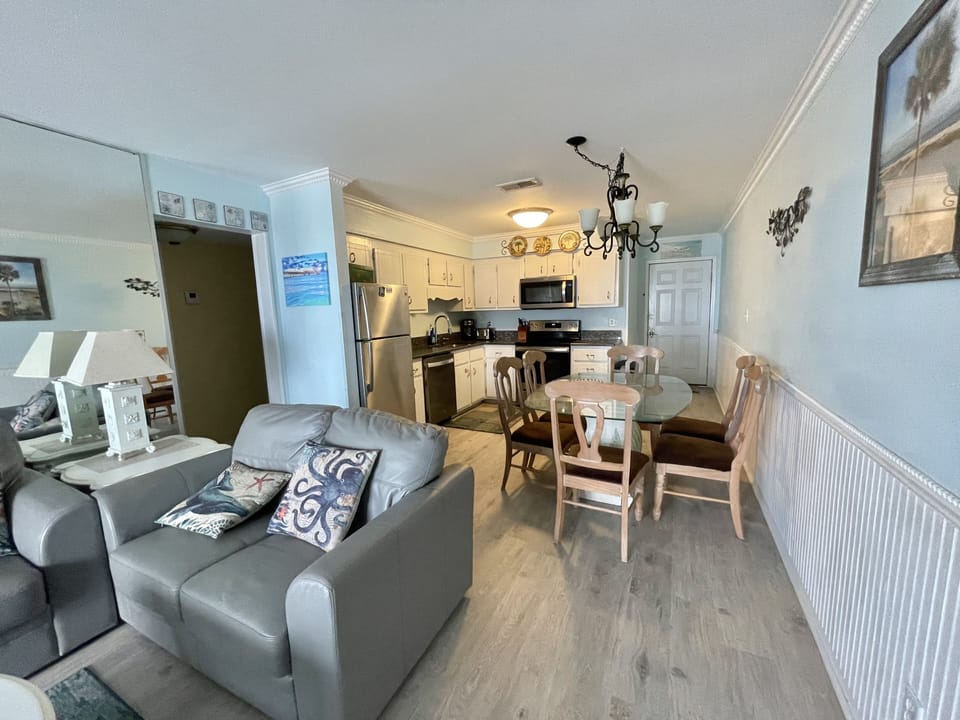 Kitchen and front entrance 