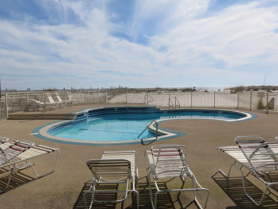 Beachside pool