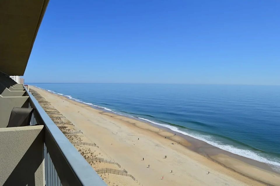 View from master bedroom and living room  baconies facing the ocean.