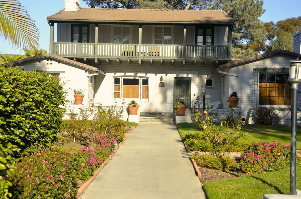 The historic Gage house is the focal point of the Monterey Gage Condominiums.