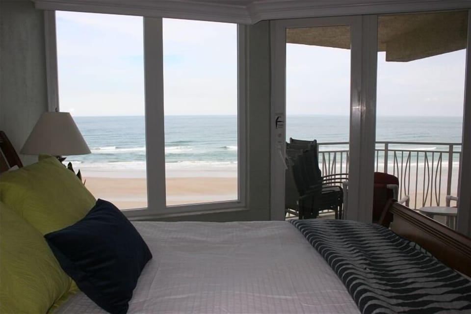 master bedroom, facing beach with private access to balcony