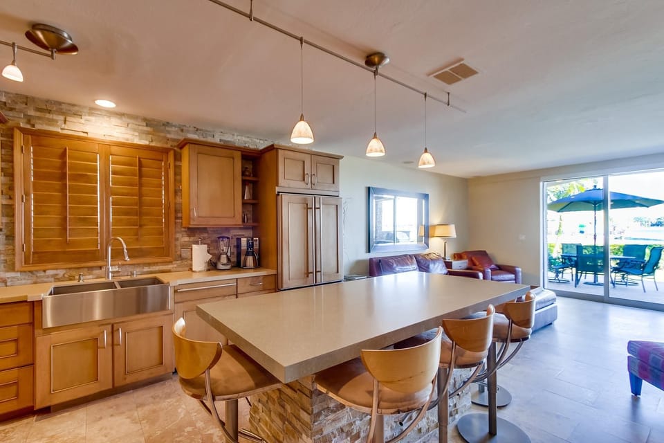 Water views while you cook and dine
