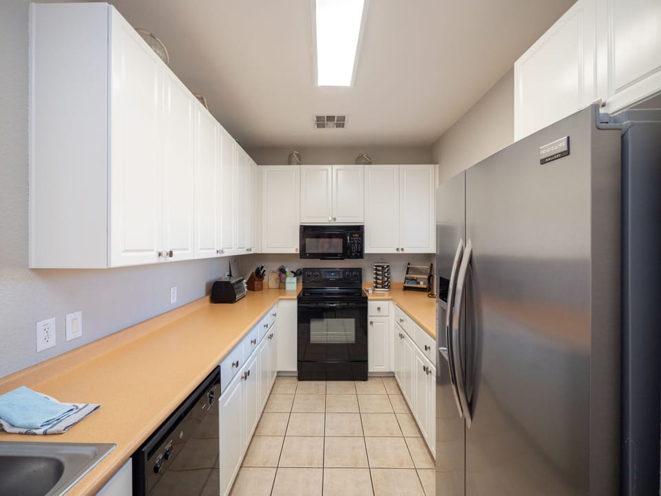 Kitchen is fully furnished for everything you need away from home.
