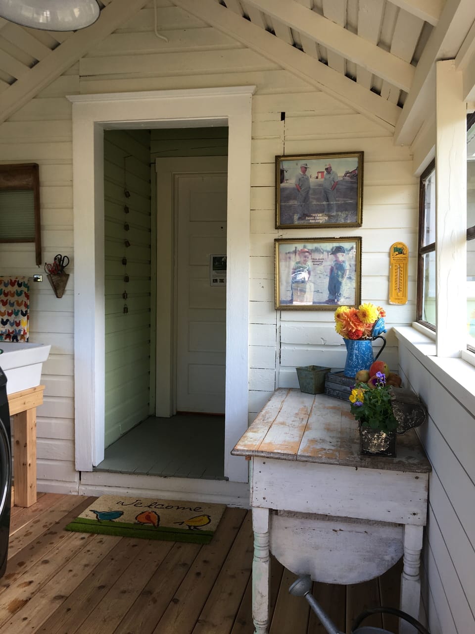 Kitchen porch, with character and history