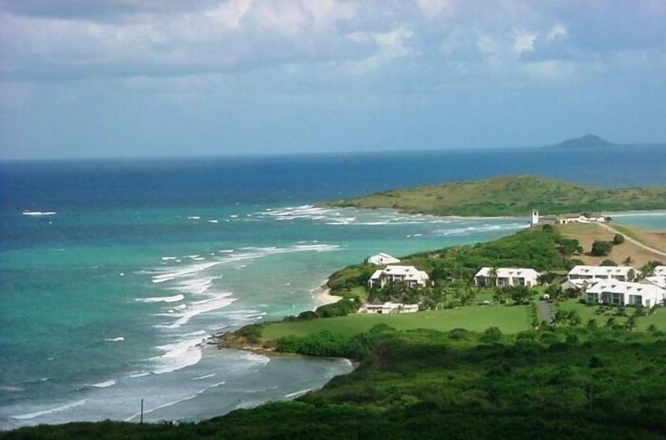 Aerial view of Gentle Winds looking East towards Salt River and Buck Island