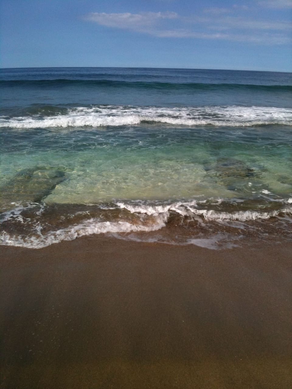 calm beach day