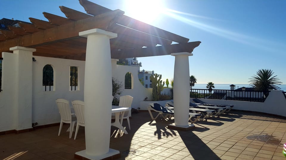 Your stunning own private terrace with views directly out to the med.