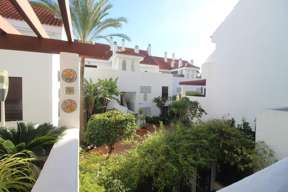 View from right of  the balcony. La Maestranza is full of attractive gardens. 