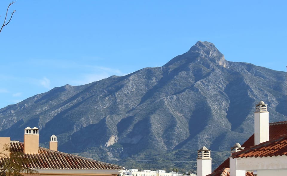 View of La Concha mountain from our terrace.