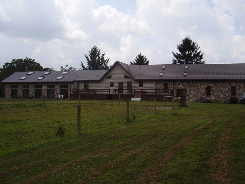 Back of House with view of pastures