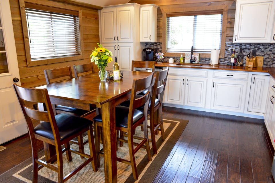 Air conditioned cottage and ceiling fans in each room.