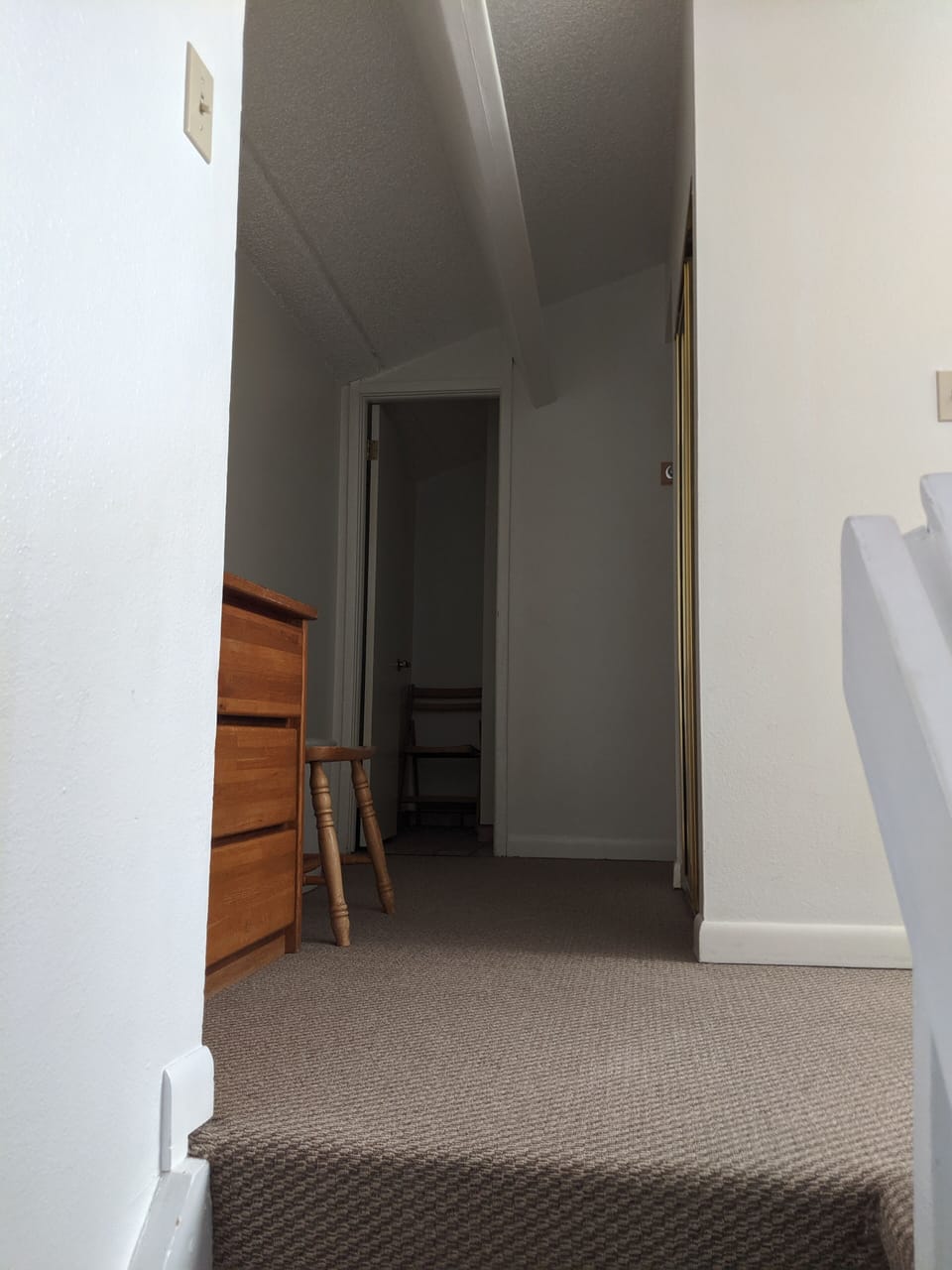 Loft entrance from halfway up stairwell