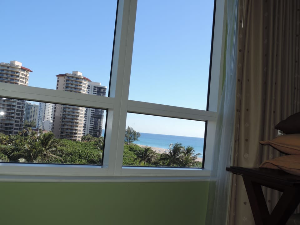 View while laying in bed in the master bedroom.