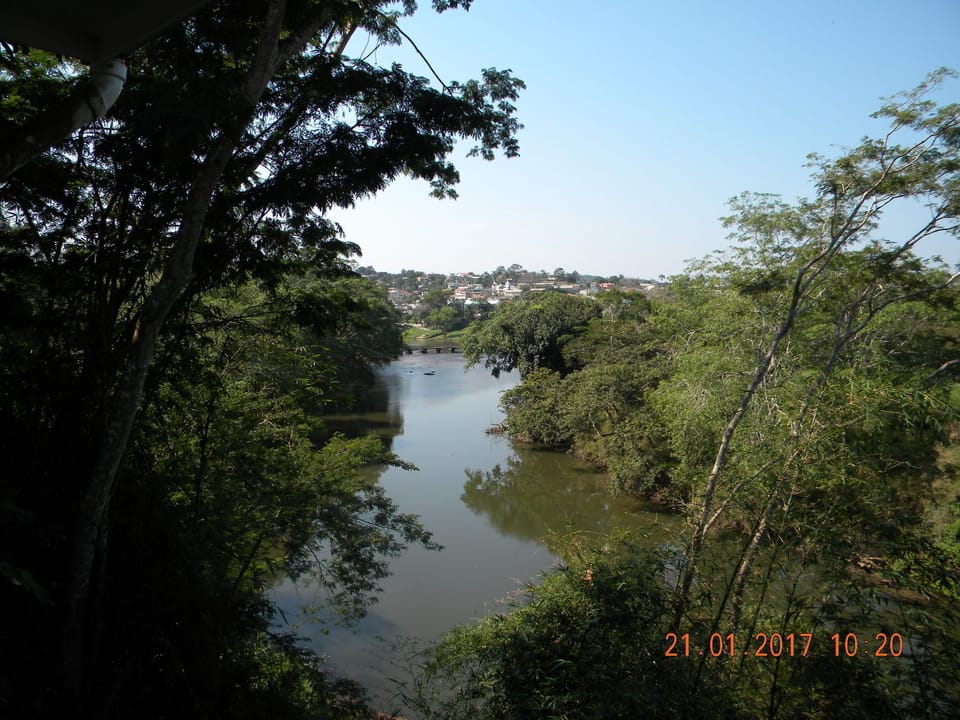 The view of San Ignacio from our covered patio.