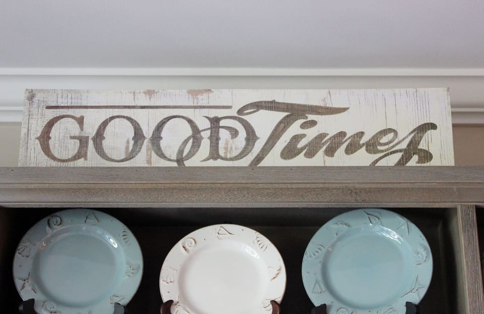 "Good Times" is the name of our condo. I say it is appropriately named!
