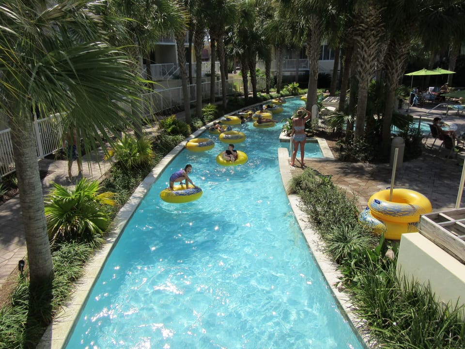 Lazy river.  Floats are provided.