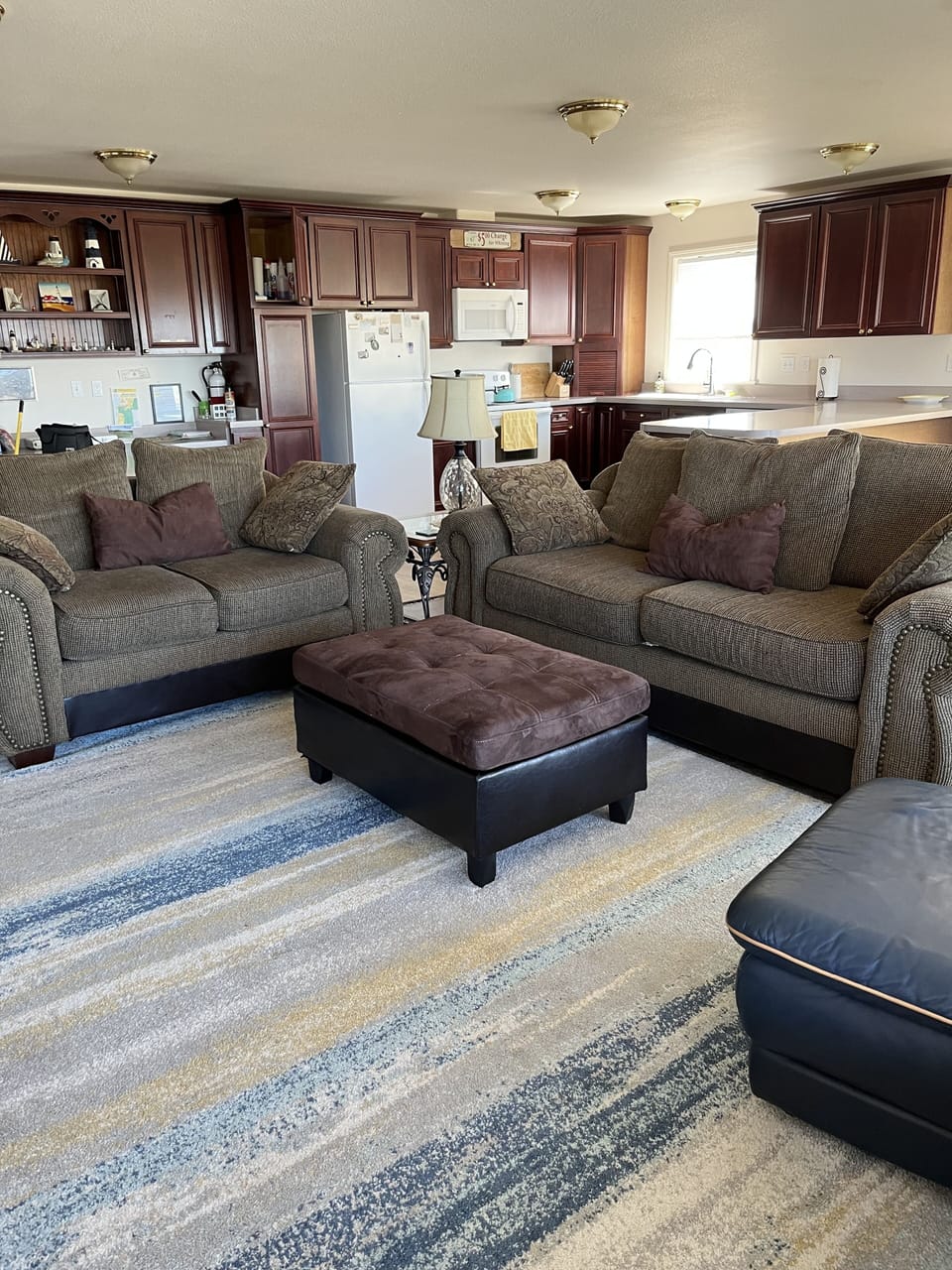Upstairs living room space