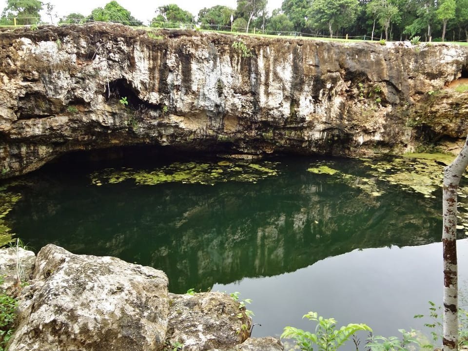 Unique cenote in the golf course