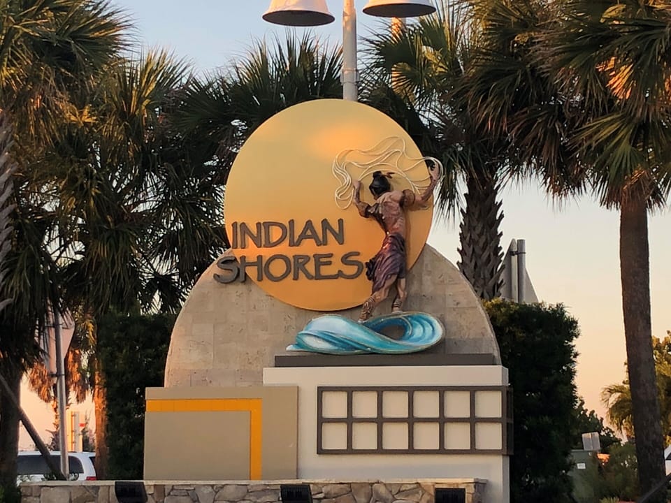 Welcoming beach town of Indian Shores located between St Pete Beach & Clearwater