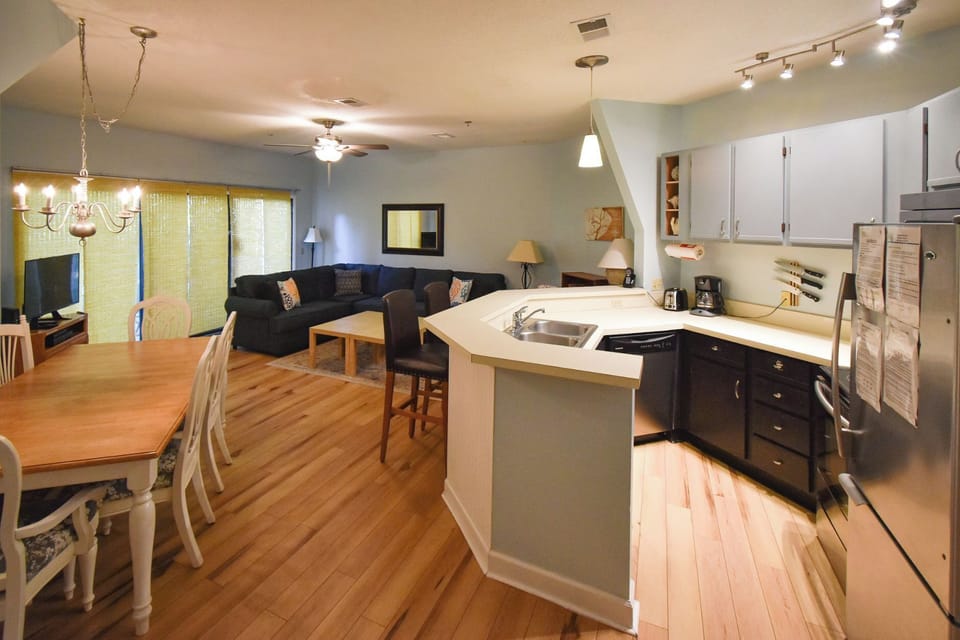 Kitchen and Living Area