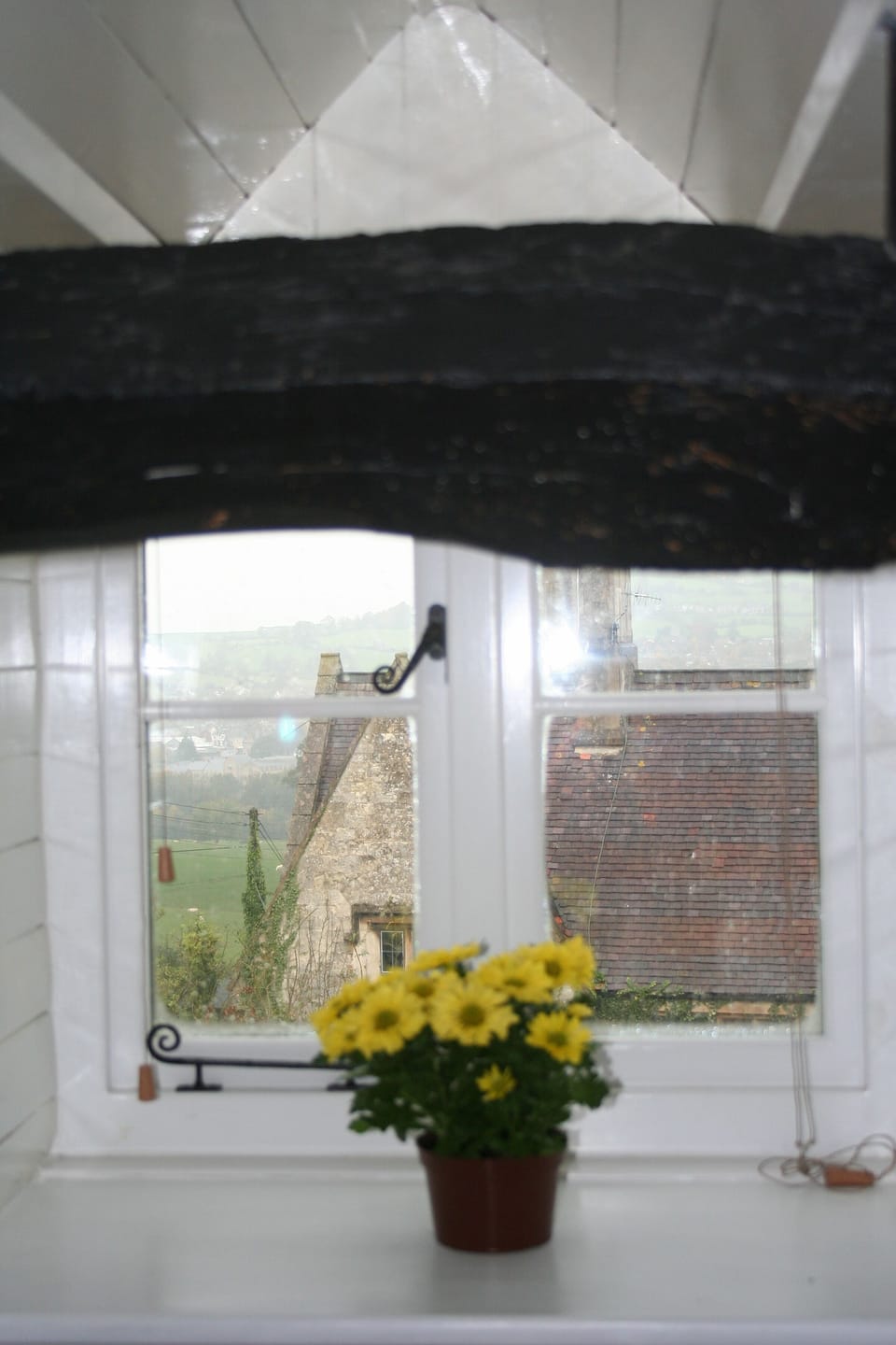 Extensive views from bedroom dormer window