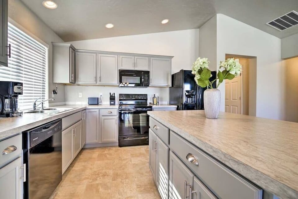 Get cooking in our fully stocked kitchen – everything you need to whip up a tasty meal is right here.