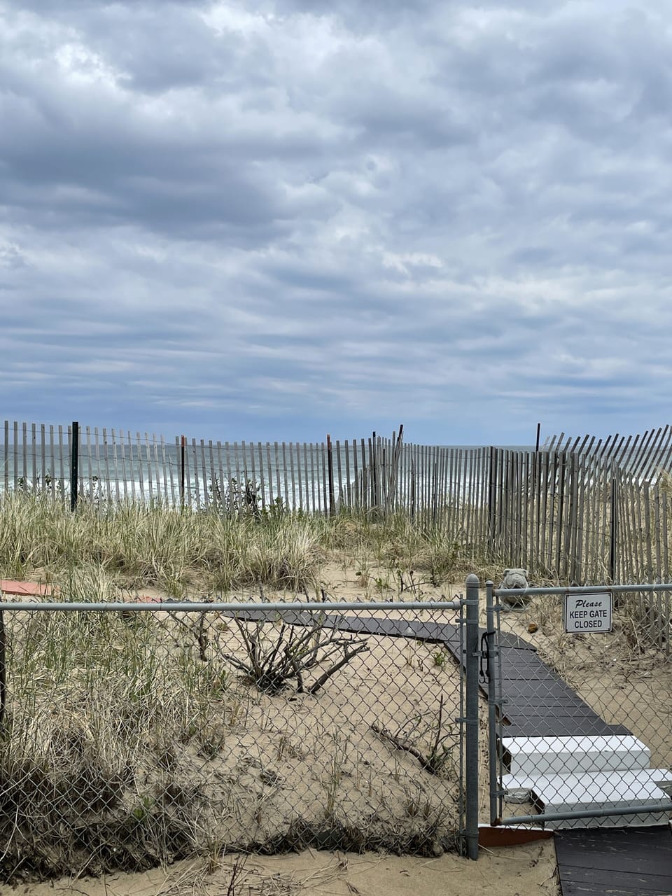 boardwalk to your oceanfront deck. Note the beautiful ocean in the background
